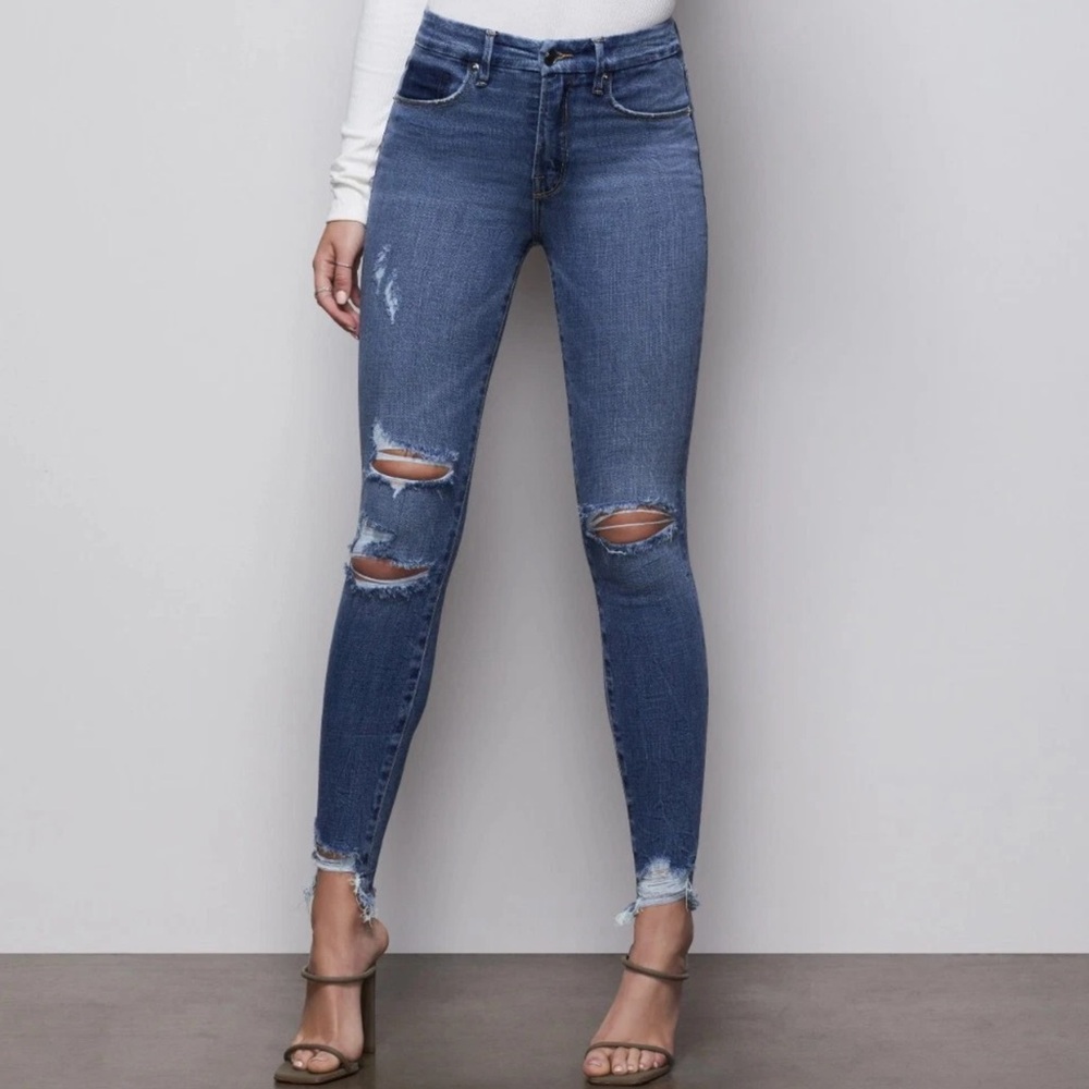 Good American Skinny Jean Good Waist High
Rise Ankle Jeans NWT Size 00 / 24